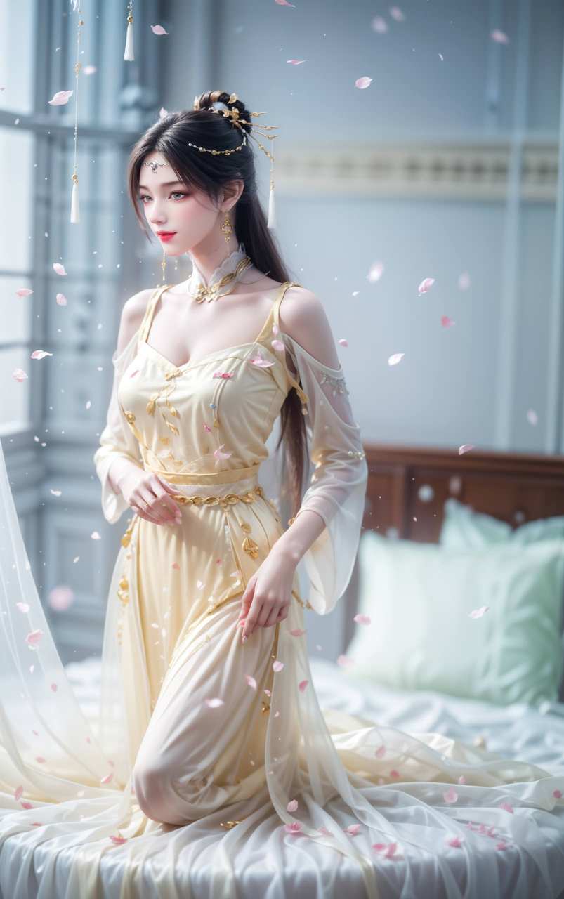 ai手机壁纸:国漫女神之金瓶儿(4K超高清 颜值欣赏)