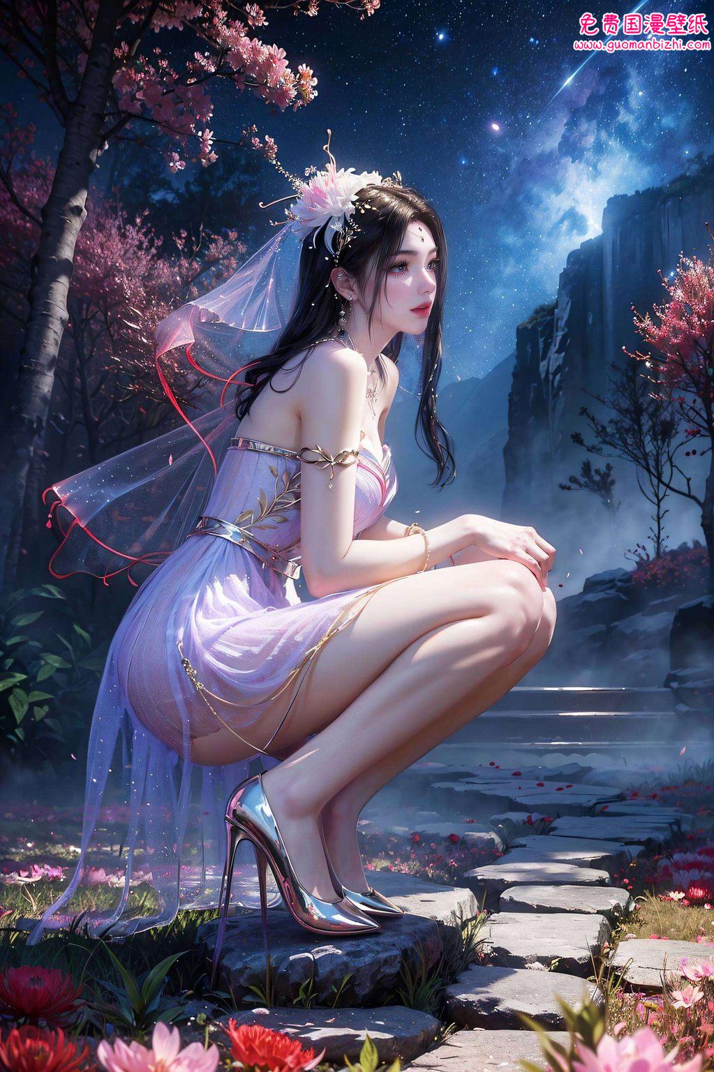 紫灵跳舞动态壁纸集：AI绘画AIGC免费壁纸，电脑最美视觉盛宴