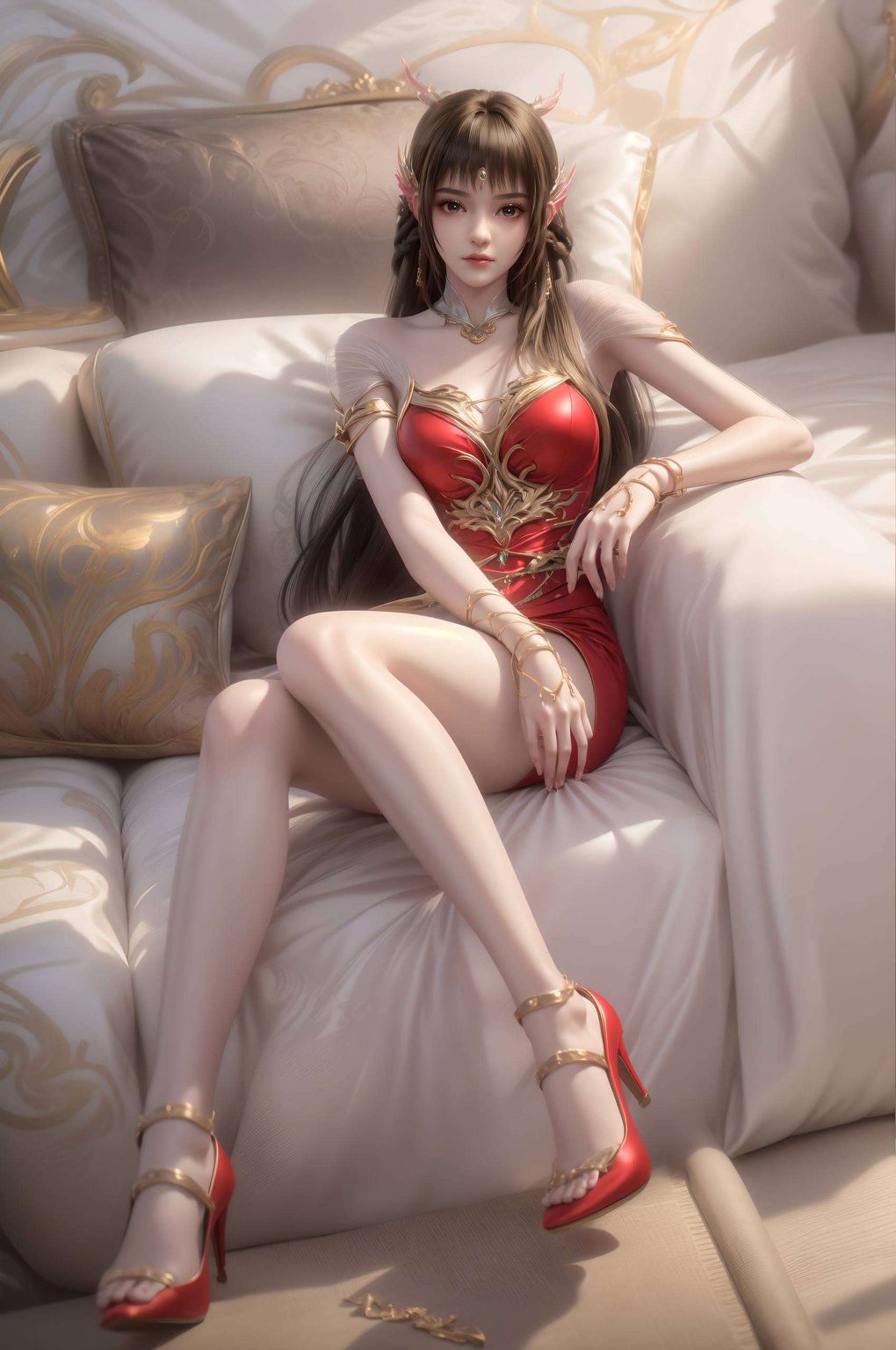 云落原画壁纸图片大全：AI绘画生成作品，完美像素安卓桌面装饰图集锦