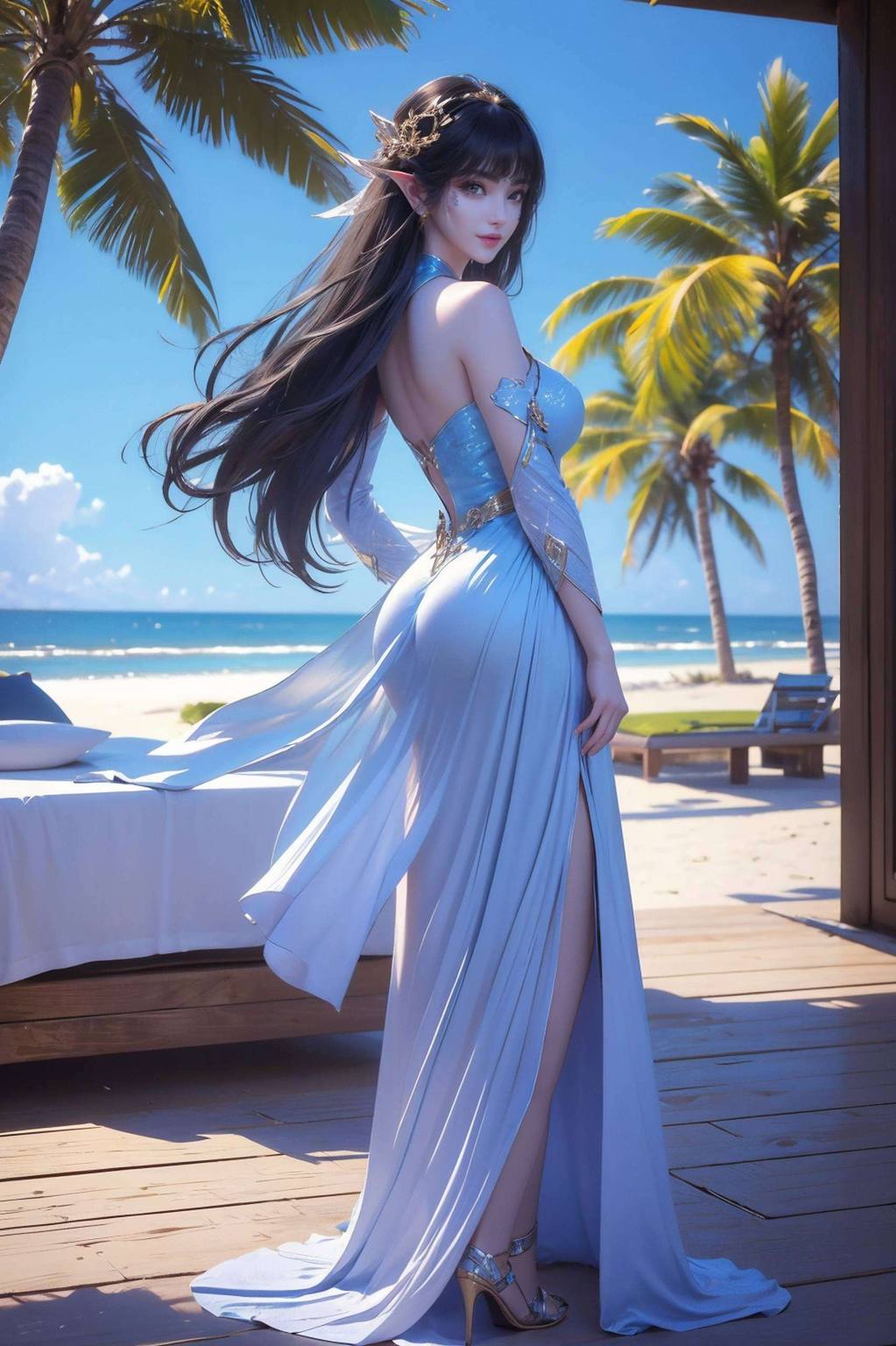 凤清儿旧建模壁纸高清——AI动漫人物壁纸免费合集，Win10壁纸背景图片精选