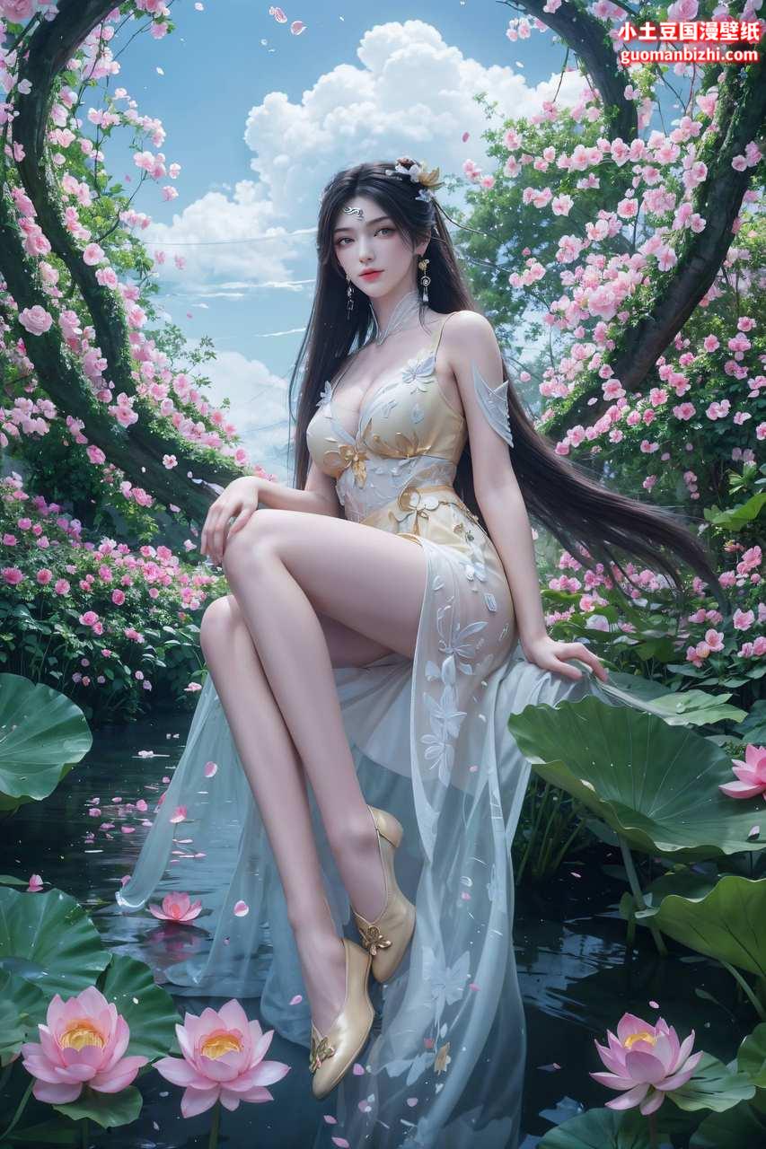 ai壁纸:金瓶儿绘画素材合集