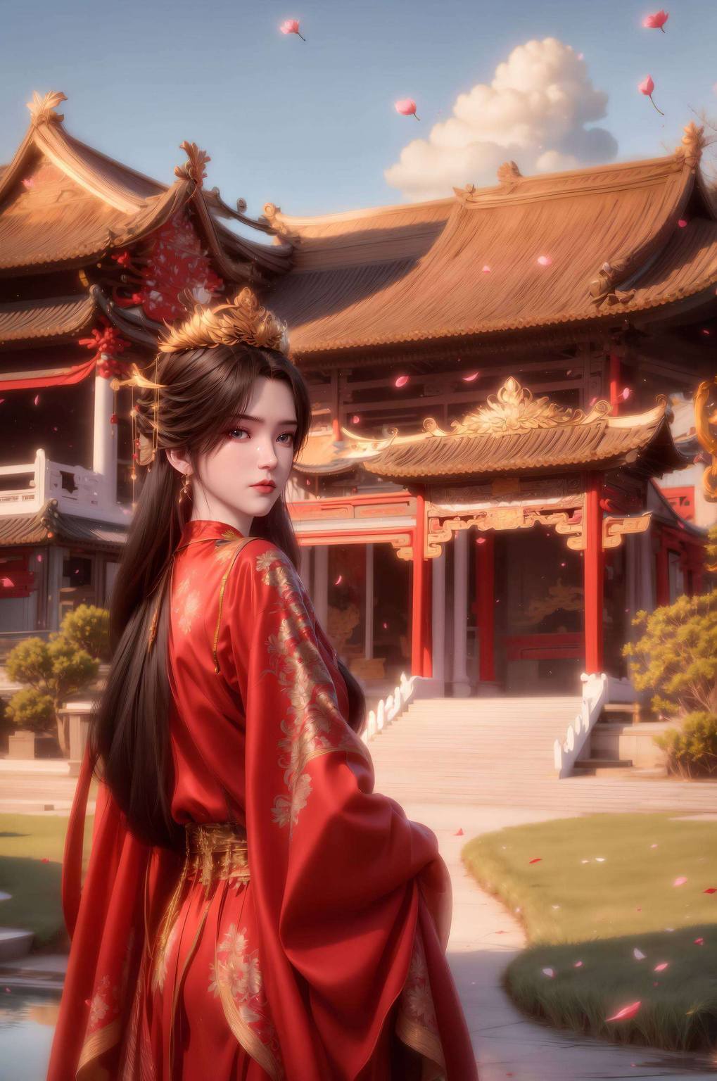 李慕婉4k全屏高清壁纸：AI创作，护眼壁纸，平板可爱风集锦