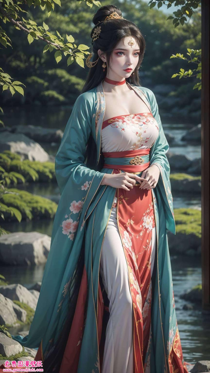 AI创作AIGC动漫壁纸，安卓古香古色，横屏壁纸动漫仙逆墨云之美。