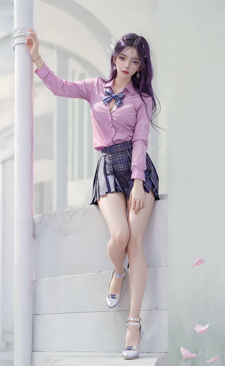 AI生成云曦全屏4k超清粉色壁纸，免费分享安卓壁纸盛宴