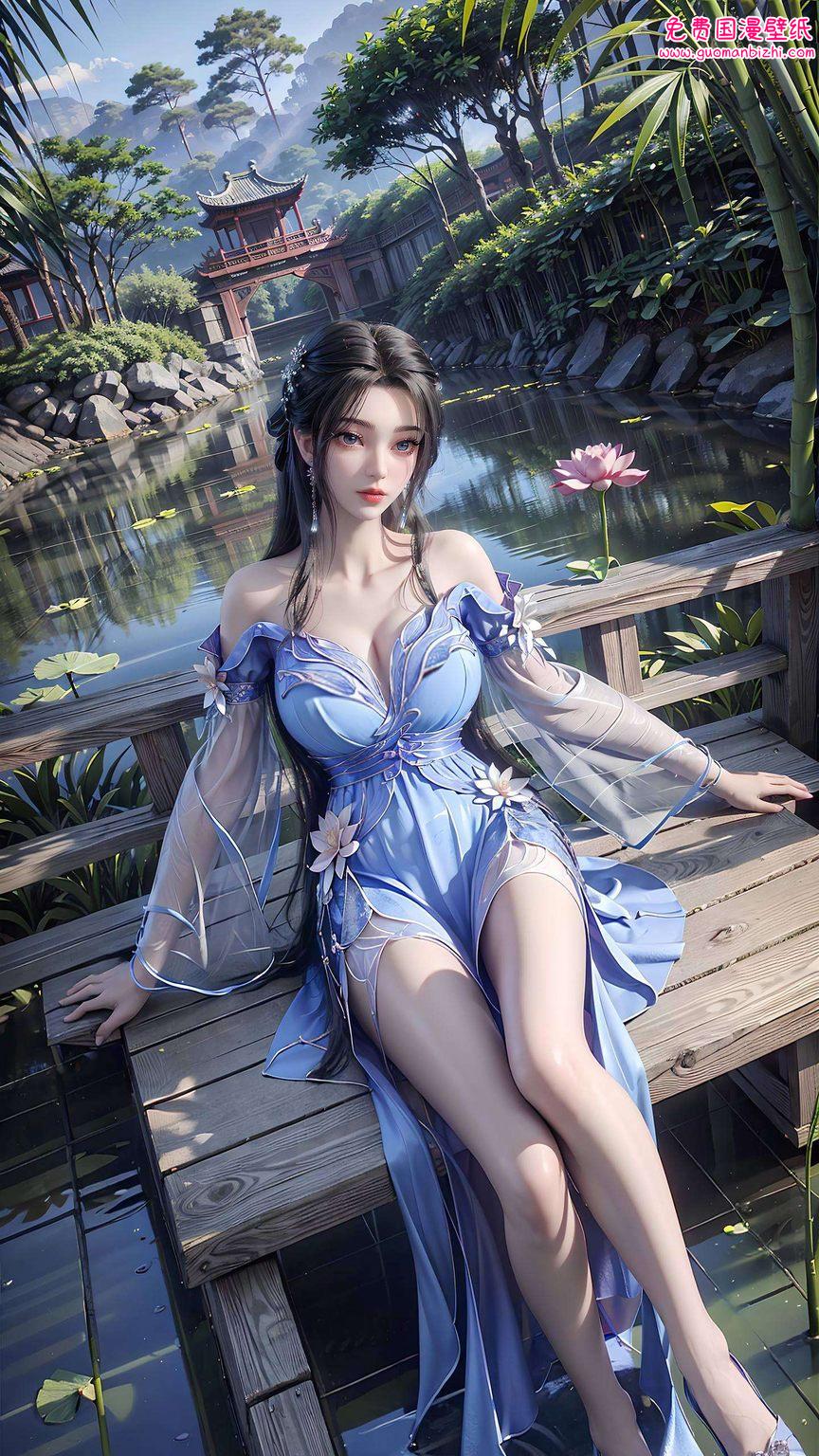 李慕婉高清壁纸集：AI参考AIGC，护眼之选，iPhone古香古色直接保存