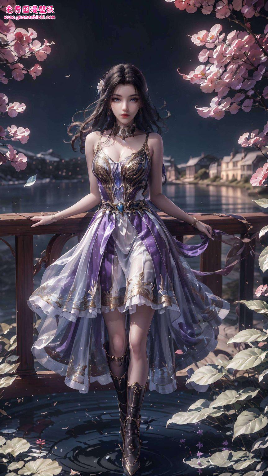 国漫女神壁纸斗罗大陆凌落宸图集——AI壁纸素材，护眼锁屏，安卓专属精选