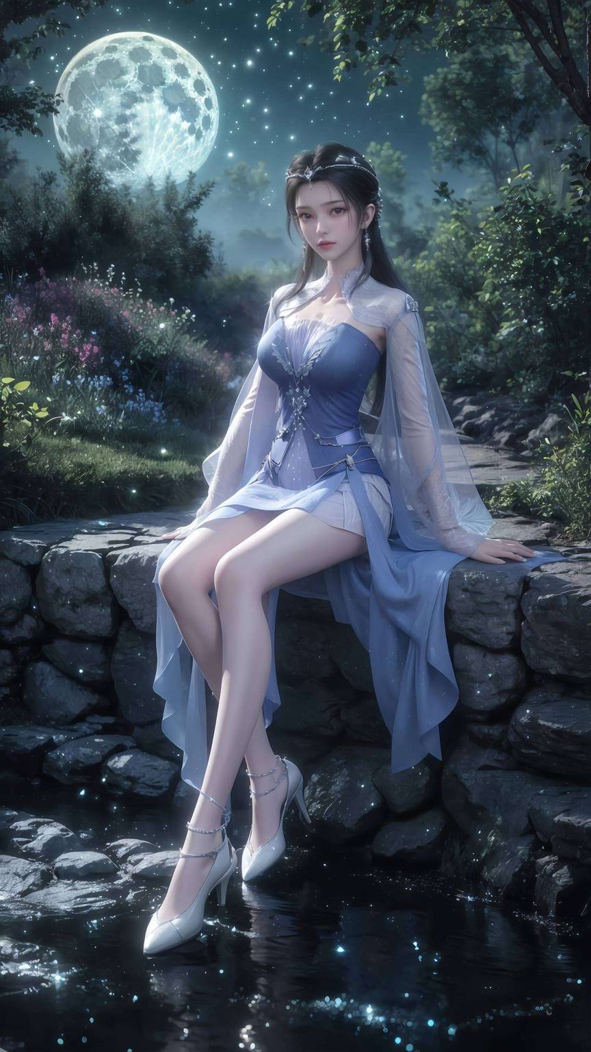 AI素材：王林搂李慕婉，古风漫画壁纸免费秀，手机壁纸精选集。