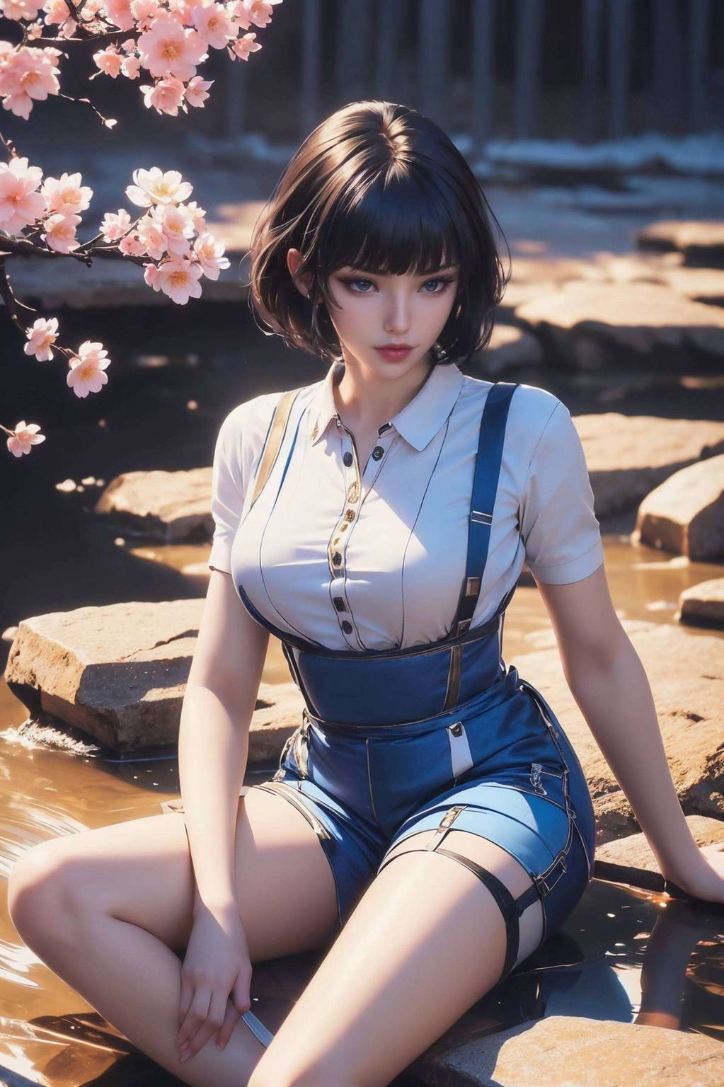 吞噬星空姬青壁纸：AI角色壁纸，护眼iPhone桌面装饰图，圆形环绕之美