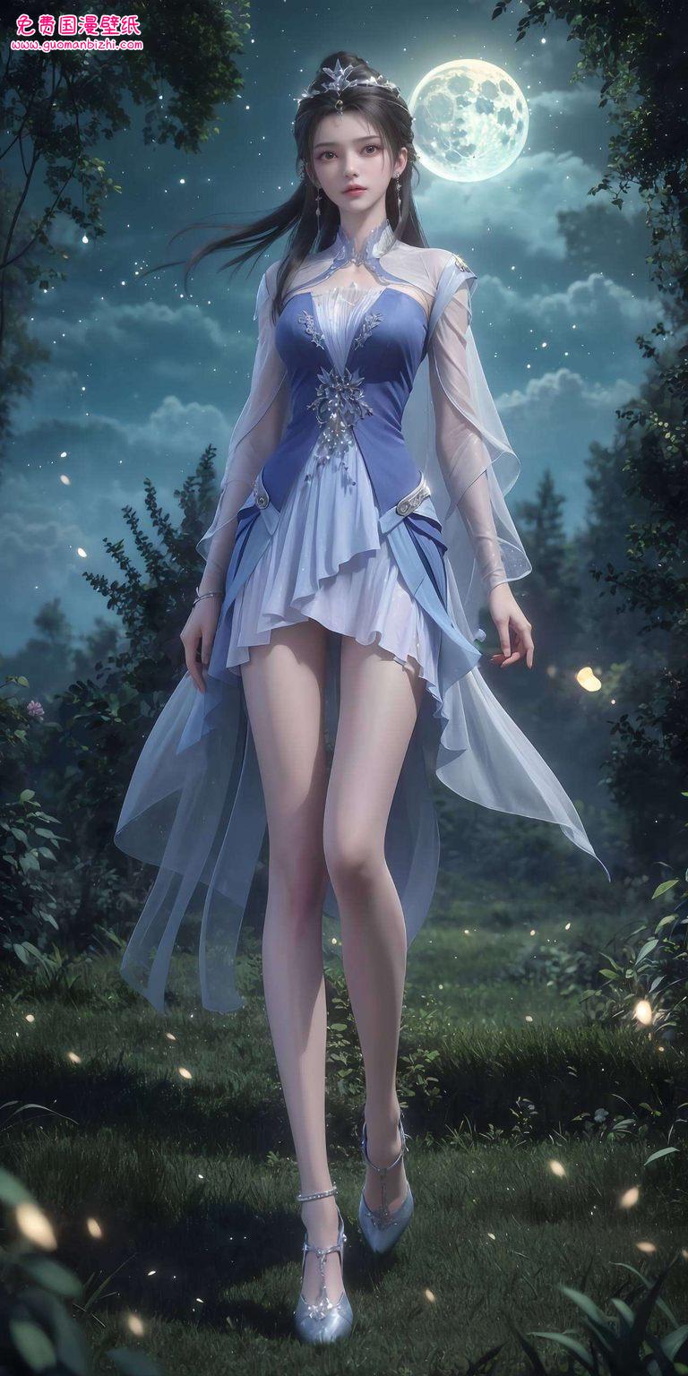 李慕婉全身高清壁纸：AI创作极简壁纸，安卓Ins风尽显风采