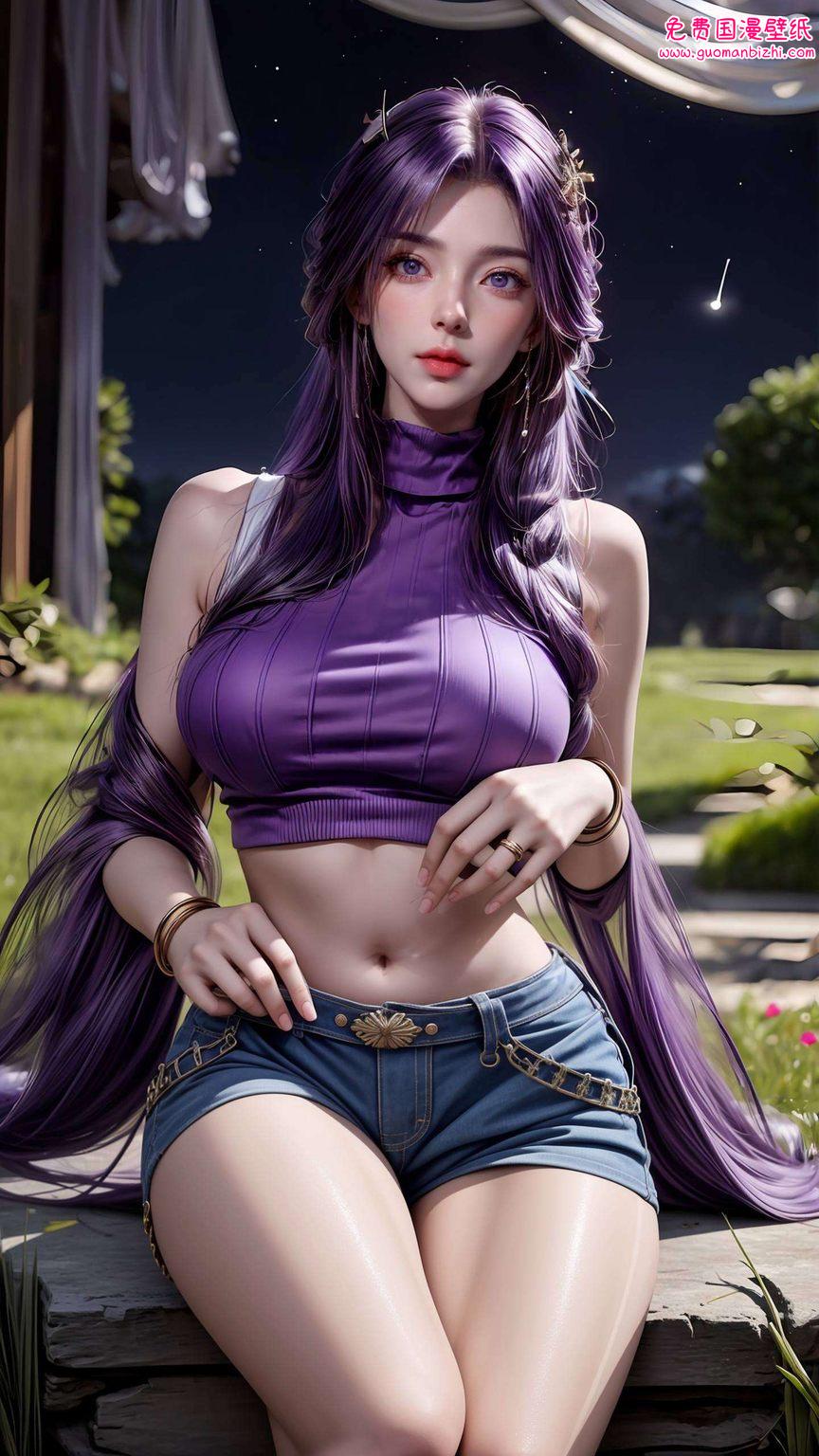 云曦同人动态壁纸：AI素材精细角色，电脑桌面艺术展现