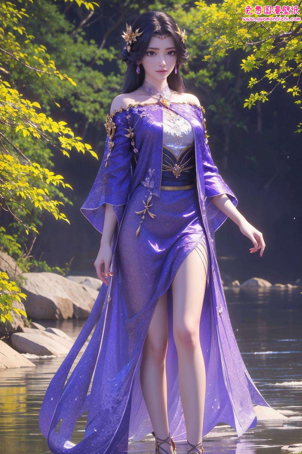 最新版云曦建模——AI角色极简壁纸，高清电脑桌面必备