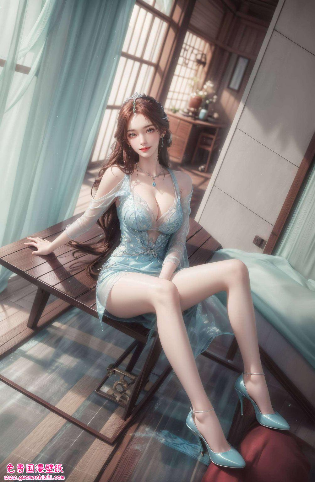 国漫女神叶倾仙壁纸动漫：AI范例AIGC精细角色安卓墙纸精选集