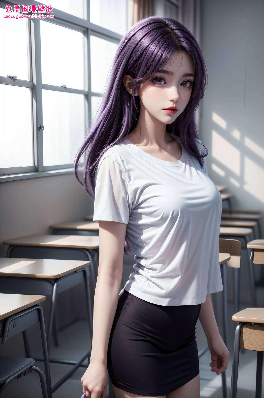 紫色精细角色·古风漫画舞娘云曦壁纸高清集锦