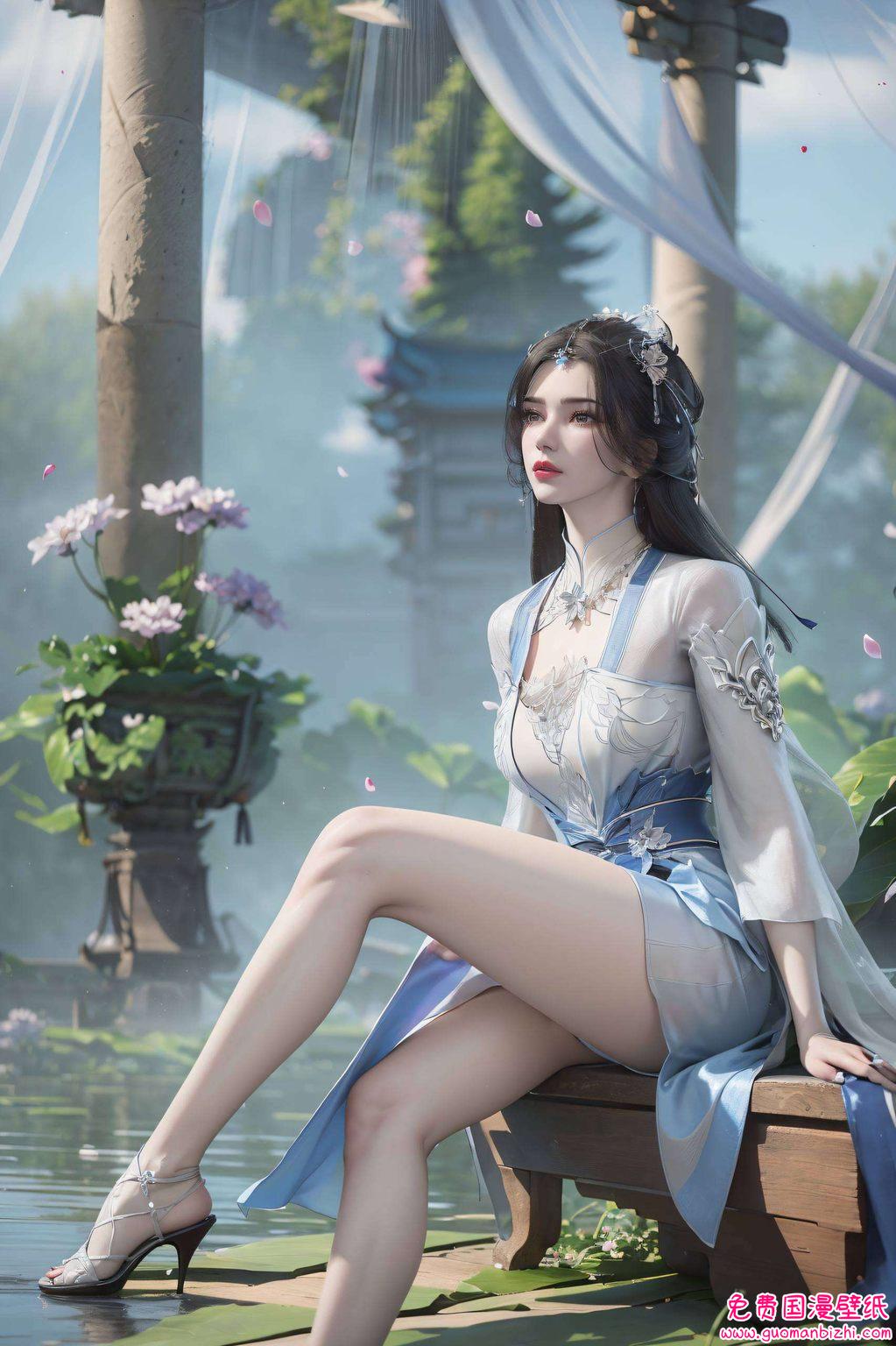 王林李慕婉专属：AI绘画AIGC精细角色iPhone背景图片精选集