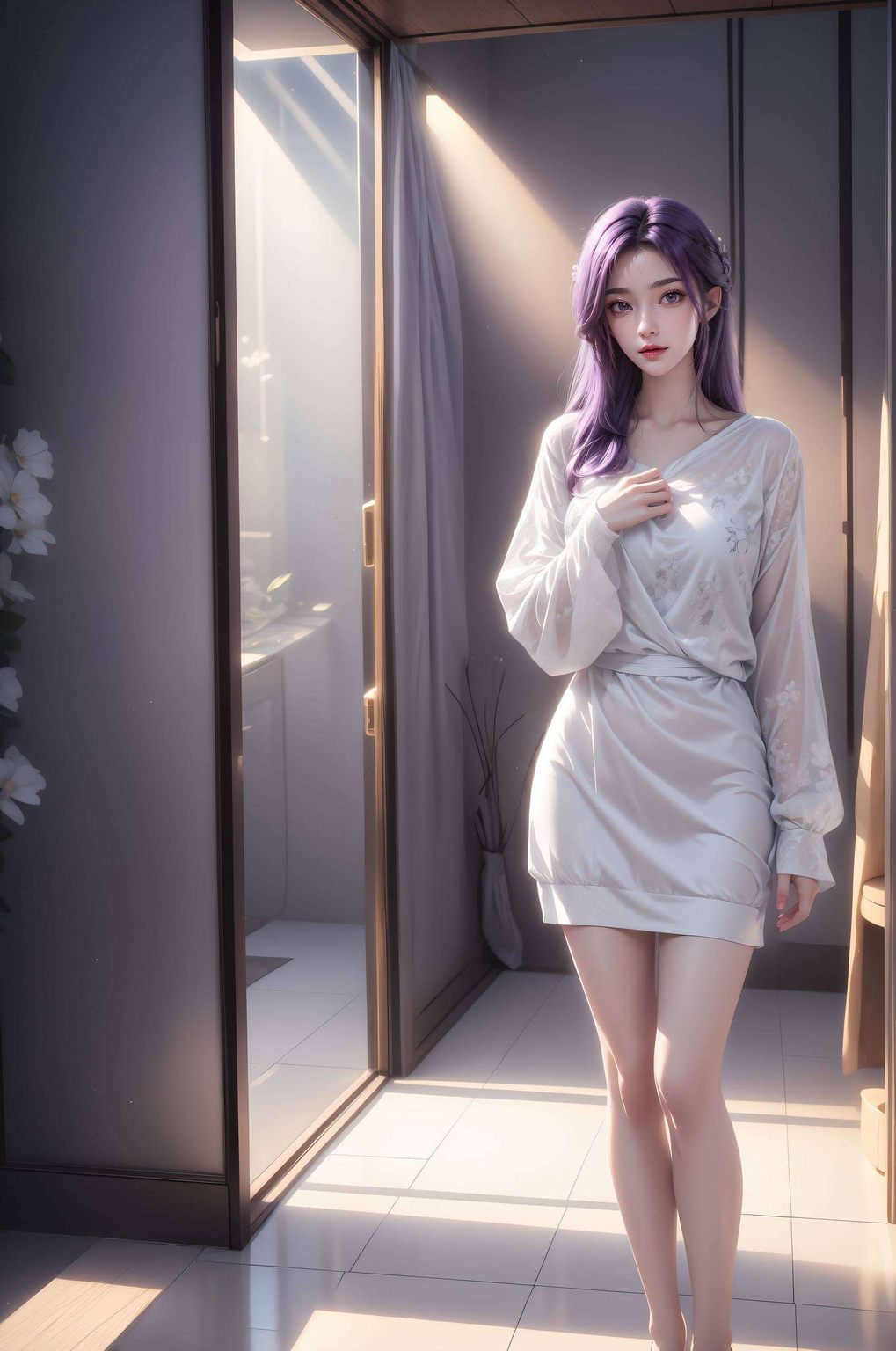 闻神神图壁纸云曦：AI生成与极简唯美，Win10与手机壁纸集锦