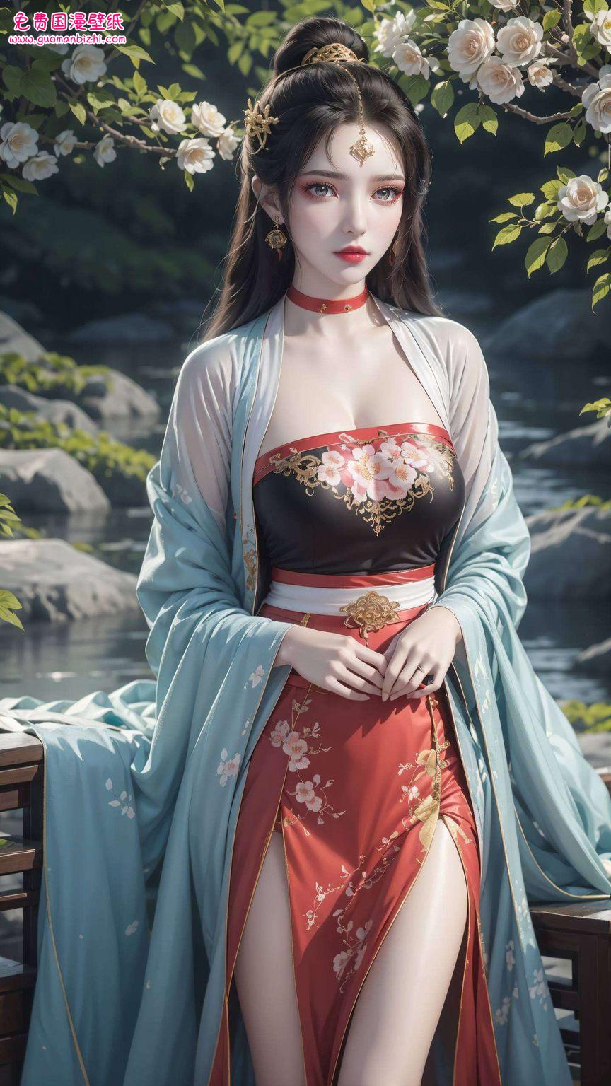 仙逆墨云国漫美女壁纸集—AI创造极简壁纸，平板1920×1080高清竖屏精选