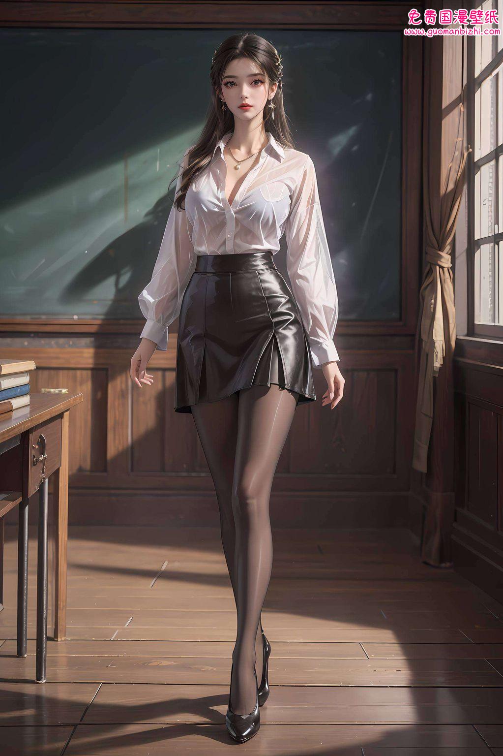 AI动漫人物AIGC精细描绘，古风电脑壁纸，李慕婉仙逆之美尽显。