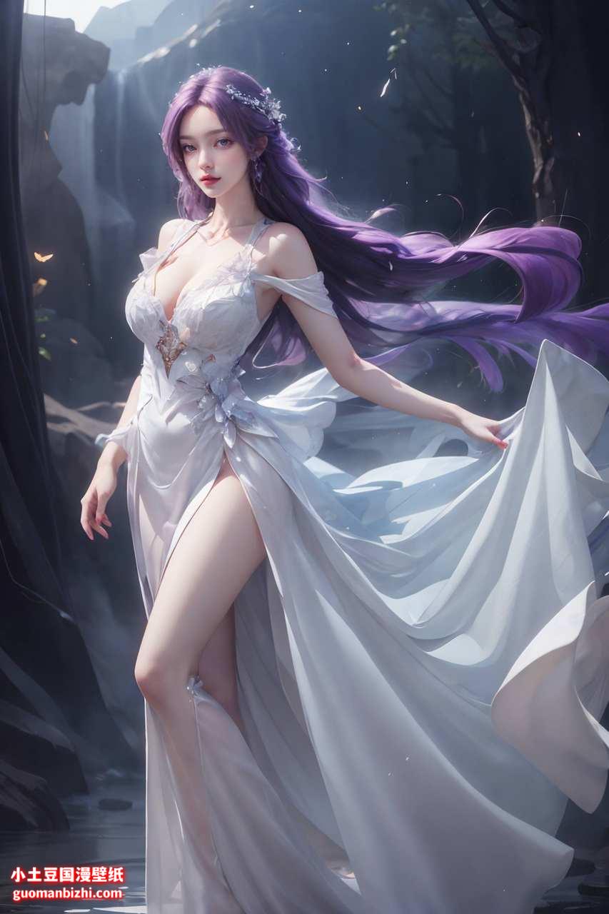 ai手机壁纸:完美世界云曦，壁纸风格：云曦