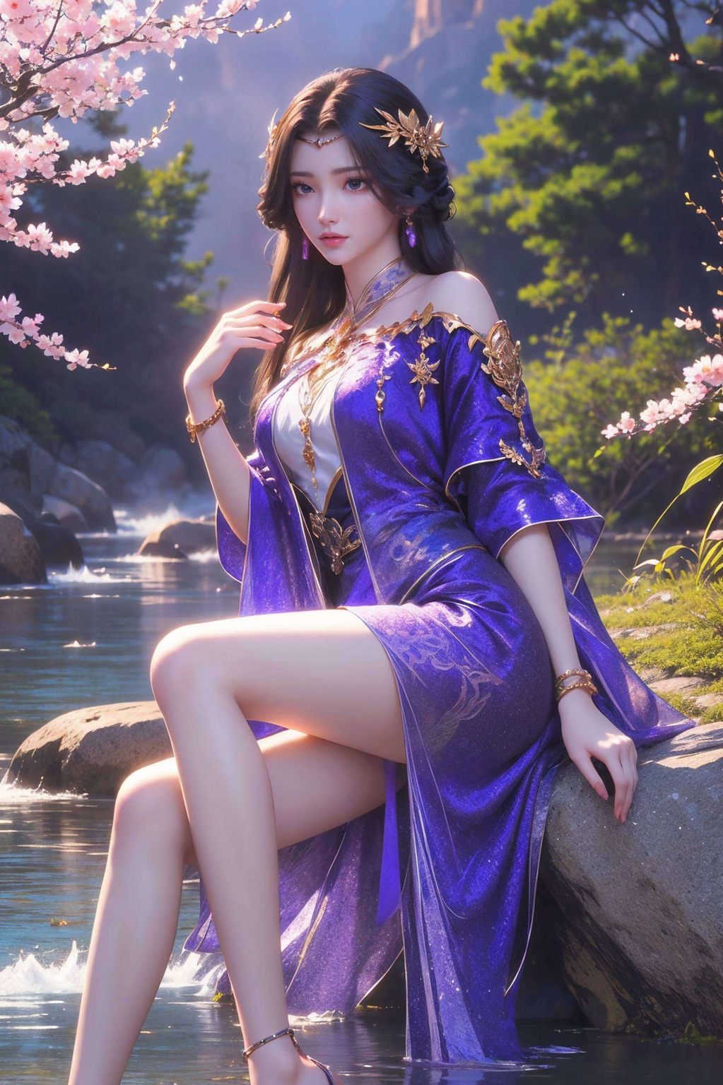 AI绘画×二次元壁纸，电脑上的景深效果壁纸云曦集