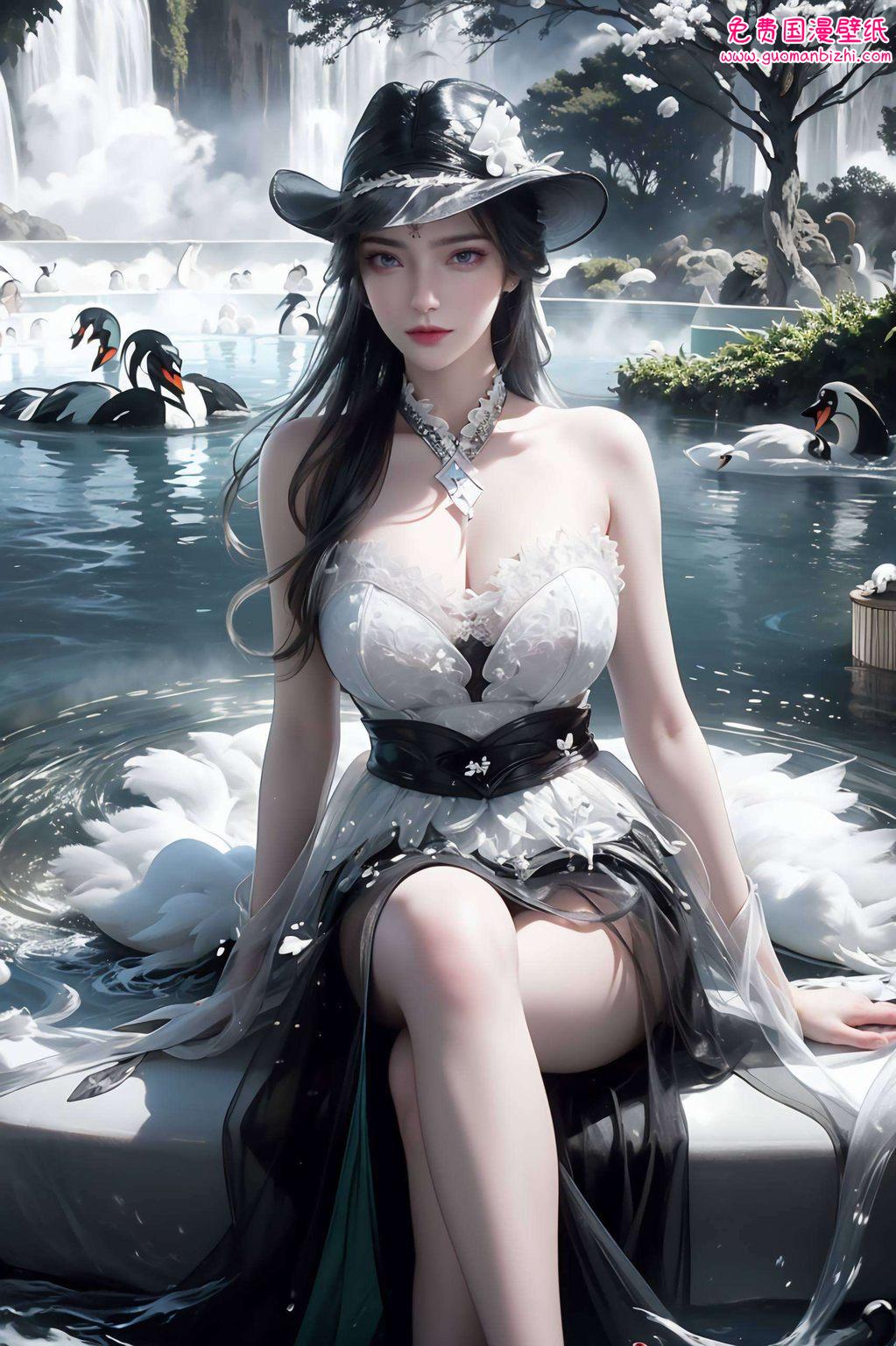 AI绘画壁纸·二次元壁纸·iPhone背景图片精选集仙逆周紫虹半脸风采