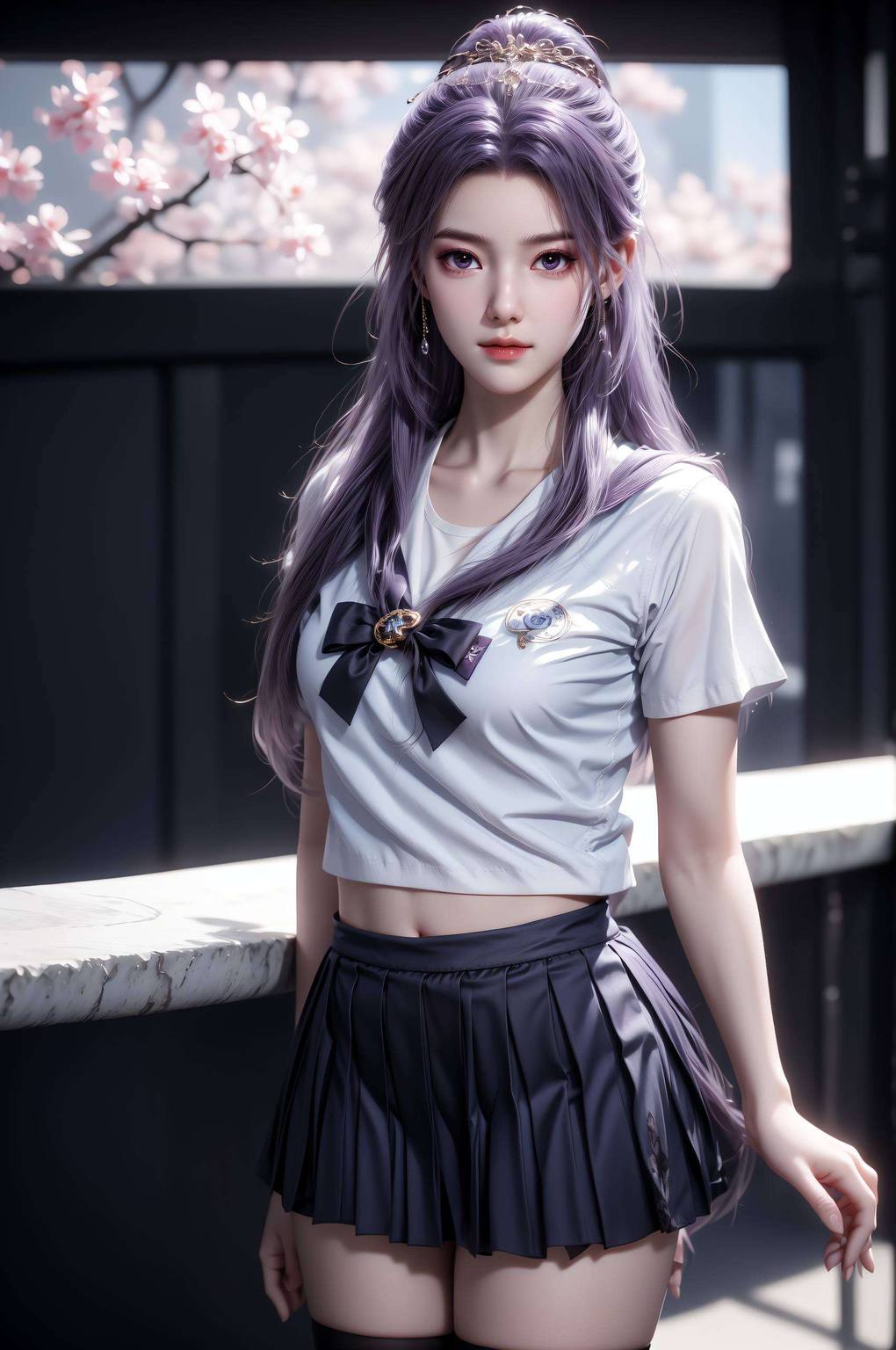 动漫女壁纸师兄啊师兄云霄头像图片——AICG免费壁纸包苹果背景图片精选集