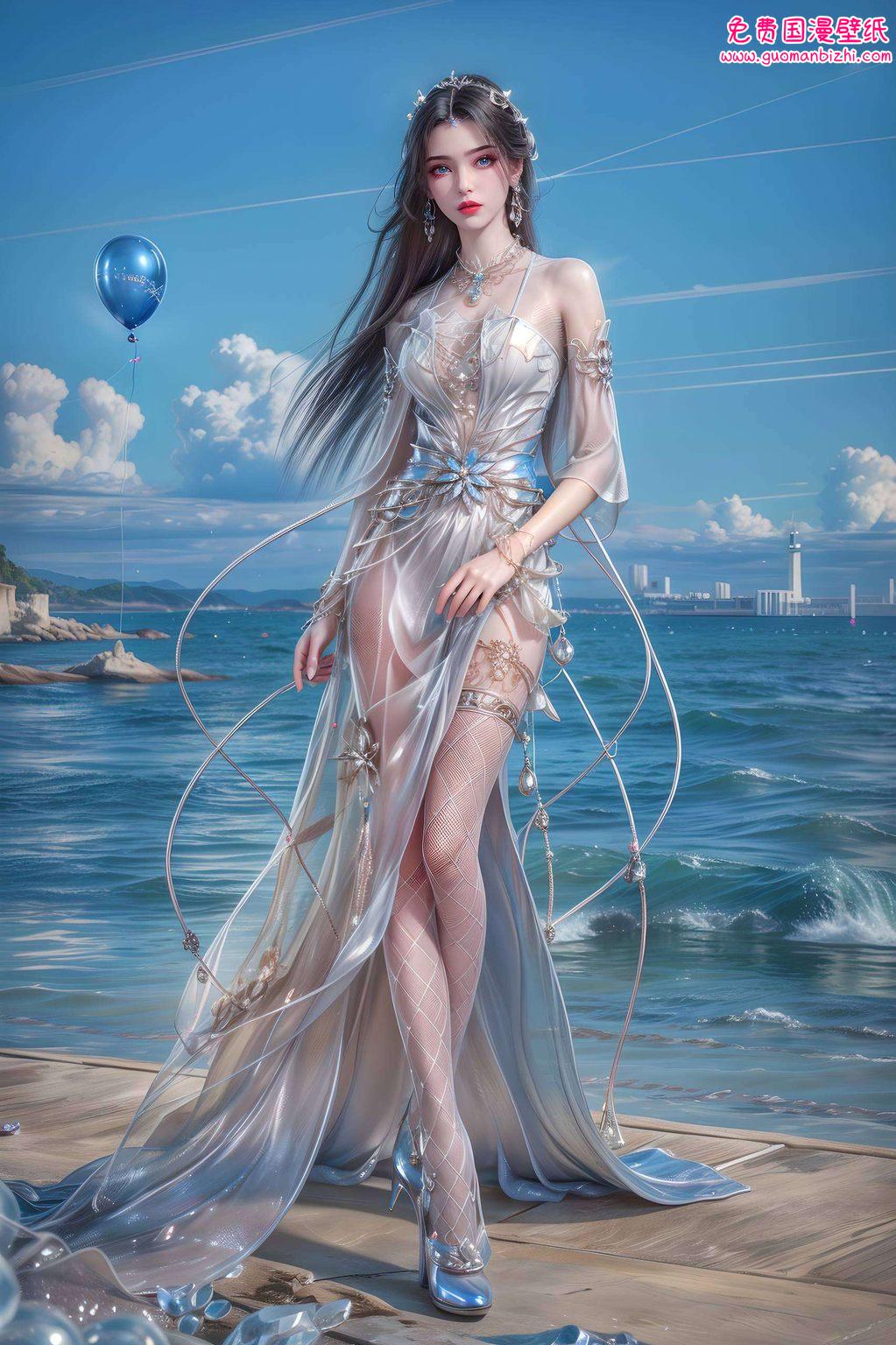 AI图片AIGC游戏壁纸，李慕婉手机可爱高清全面屏精选集