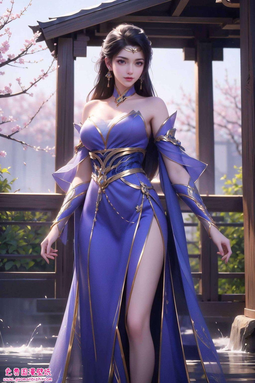 仙武传楚灵玉AI绘画二次元壁纸，安卓动画壁纸集锦