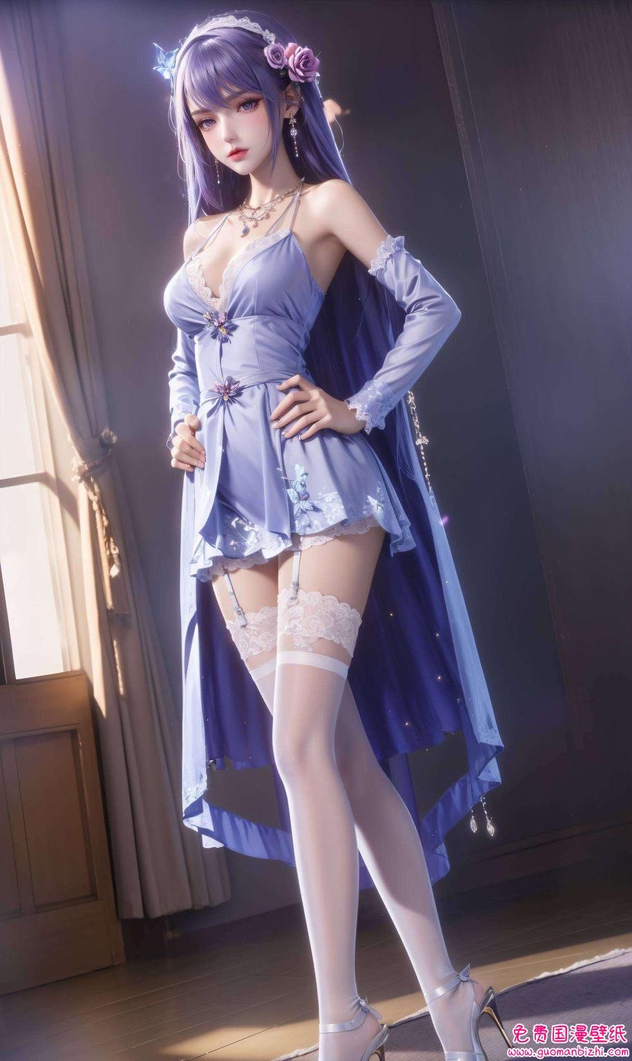 龙皓晨与圣采儿浪漫之吻，AI素材完美像素电脑桌面装饰图精选。