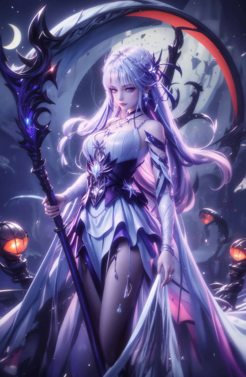 圣采儿黑白线条图片——AI壁纸免费下载，平板锁屏专用壁纸集