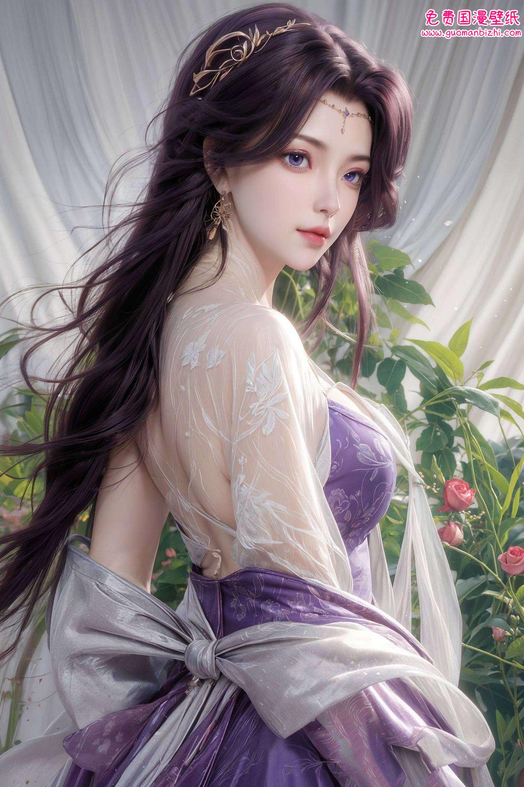 粉色梦幻：AI角色壁纸，圣女云曦高清电脑壁纸免费下载