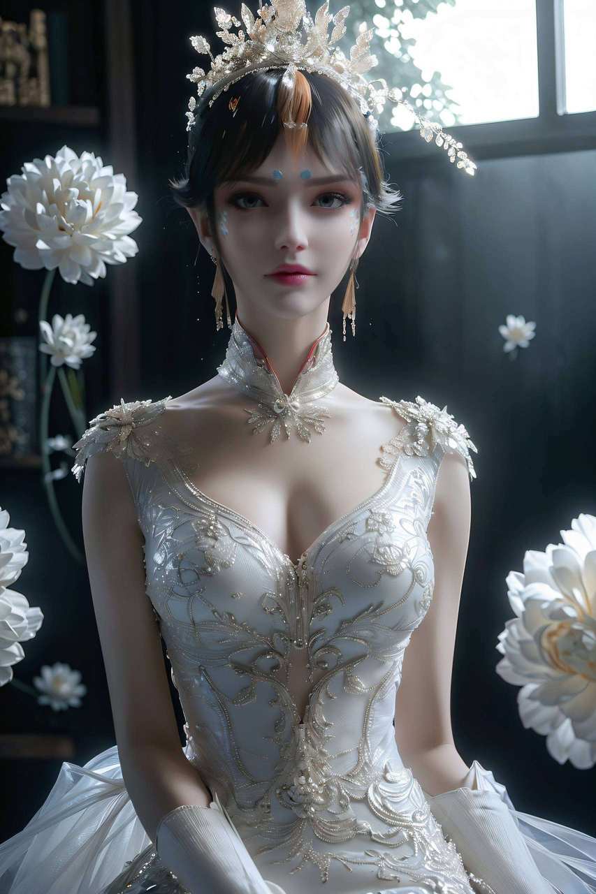 萧炎凤清儿半脸合照壁纸2：女生壁纸极简平板潮图精选