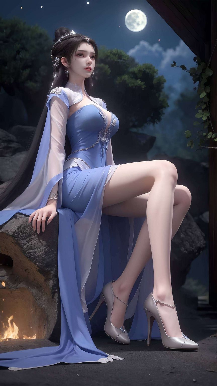 李慕婉4k高清横屏壁纸：AI创造游戏壁纸，PC桌面主题呈现