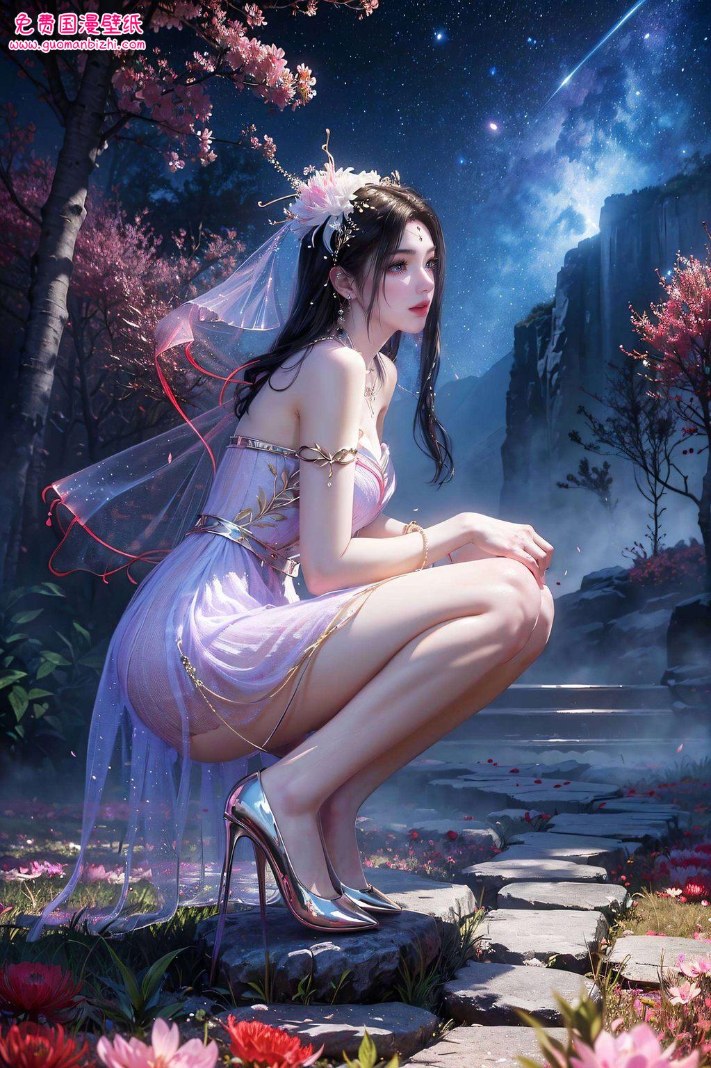 紫灵辫子：AI图片参考，免费壁纸秀，苹果锁屏壁纸集