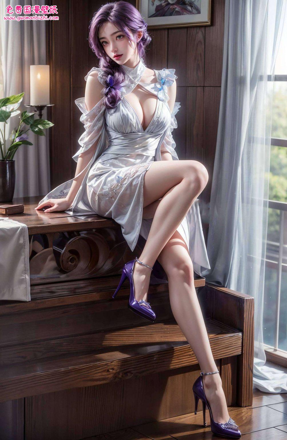 云曦cos真人版，AI绘画壁纸，免费下载，苹果简洁风壁纸集。