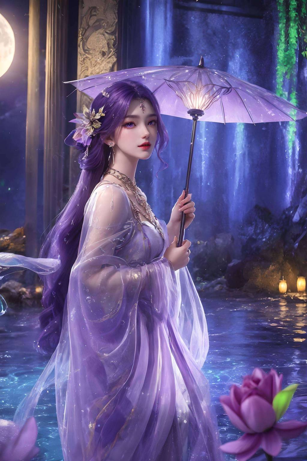 完美世界云曦正面：AI素材免费壁纸合集，PC唯美手机壁纸精选