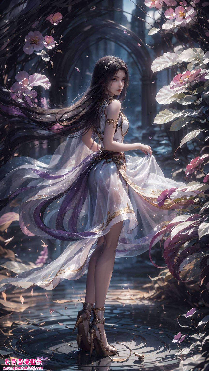 国漫女神壁纸斗罗大陆凌落宸图集——AI壁纸素材，护眼锁屏，安卓专属精选