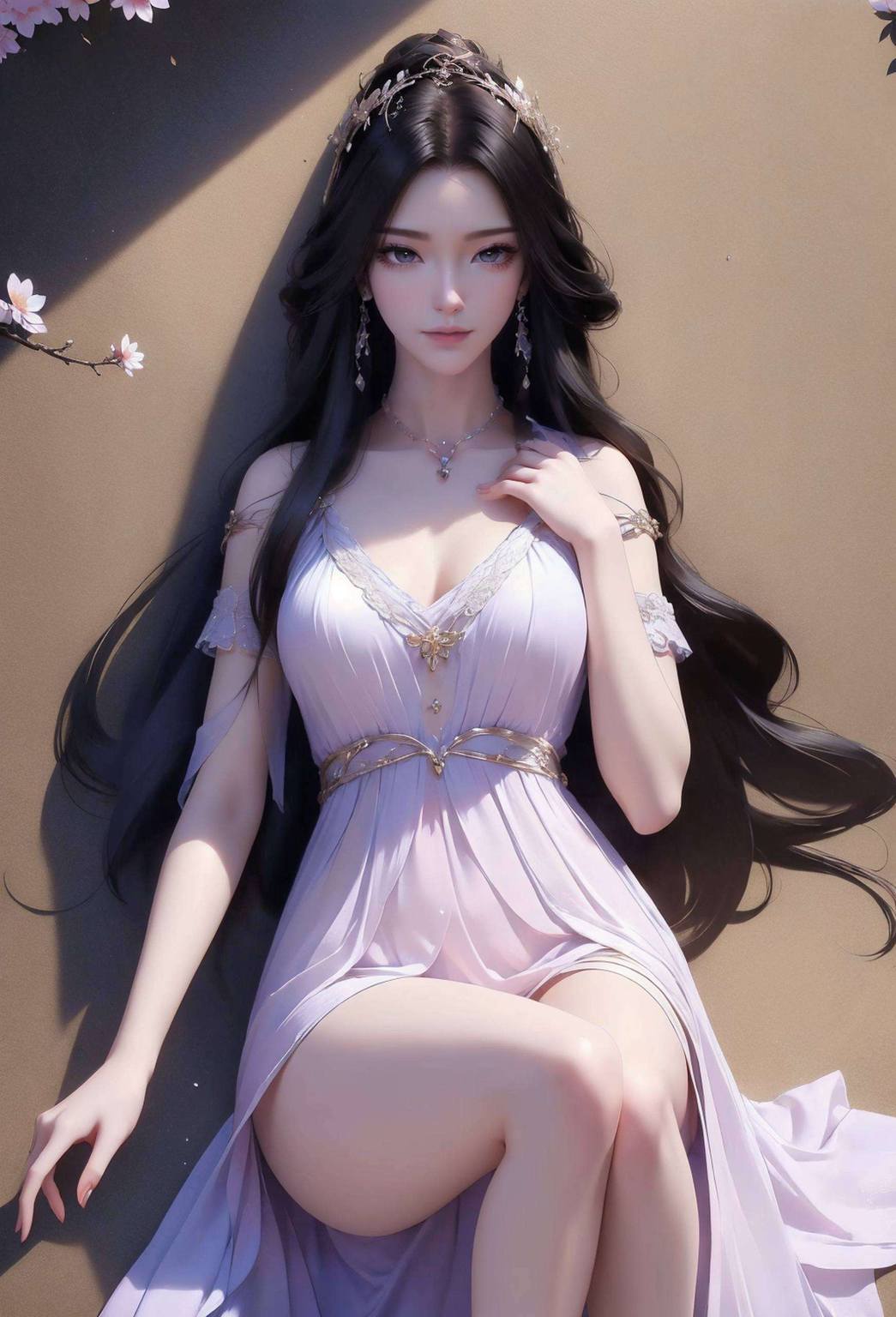 AI图片参考：精细角色设计，Win10壁纸，紫灵跳舞，打造可爱壁纸集