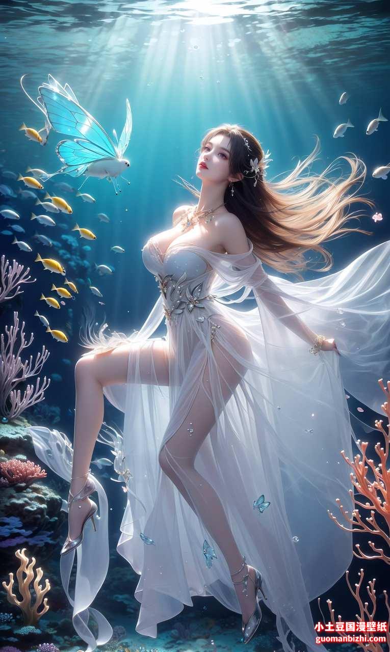 ai屏幕壁纸:清漪的腿，迷人的美~