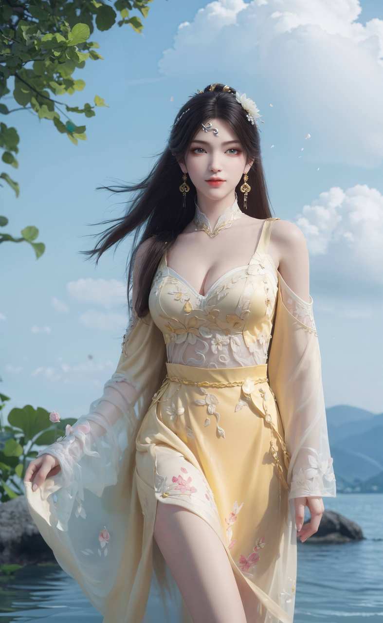 ai绘画模板:诛仙 壁纸灵感：金瓶儿