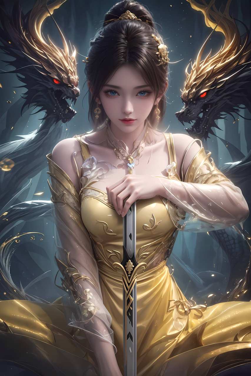 国漫ai壁纸:诛仙 壁纸分享：金瓶儿