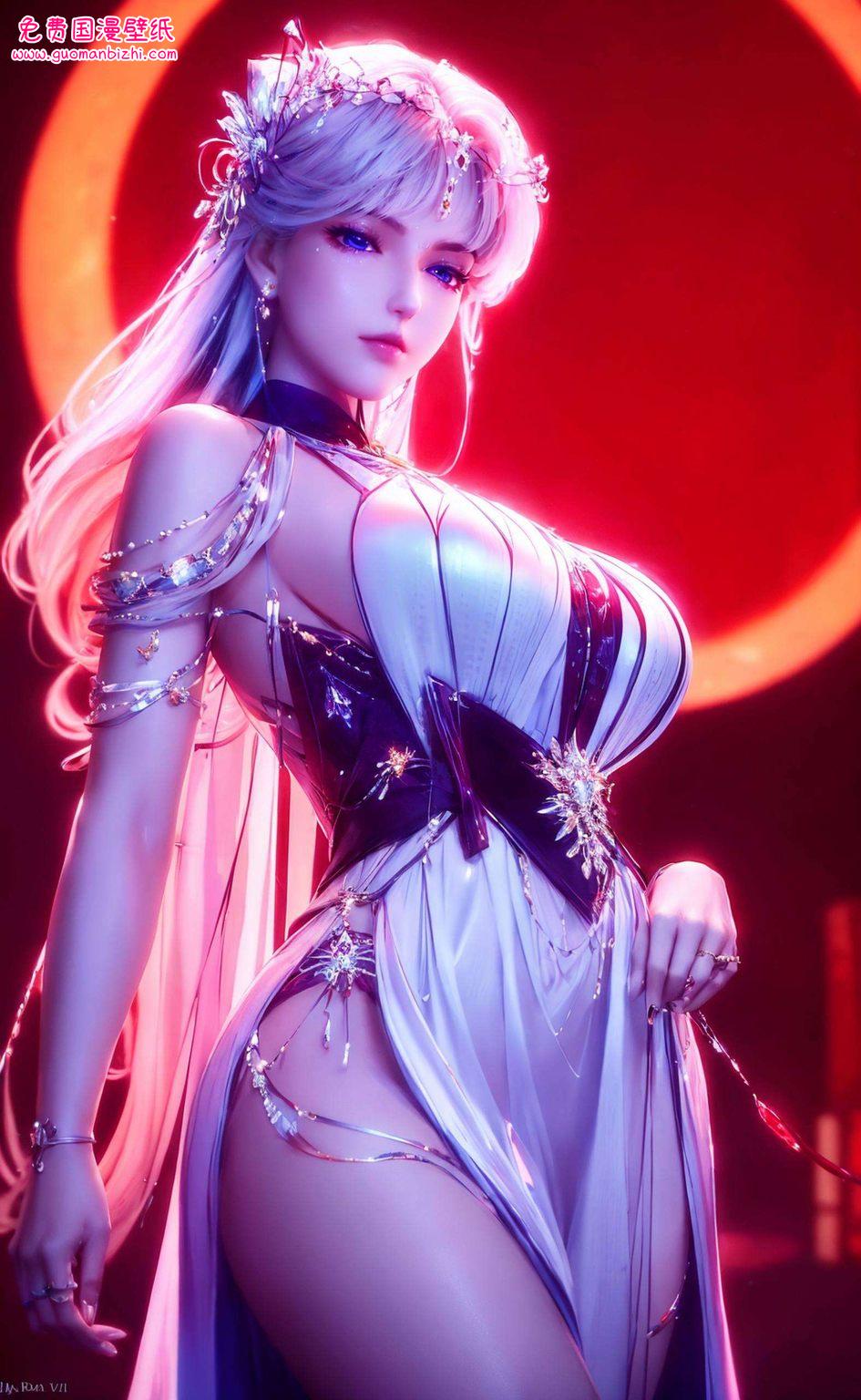 AIGC免费壁纸包：iPhone粉色版——圣采儿全屏壁纸超清图片集