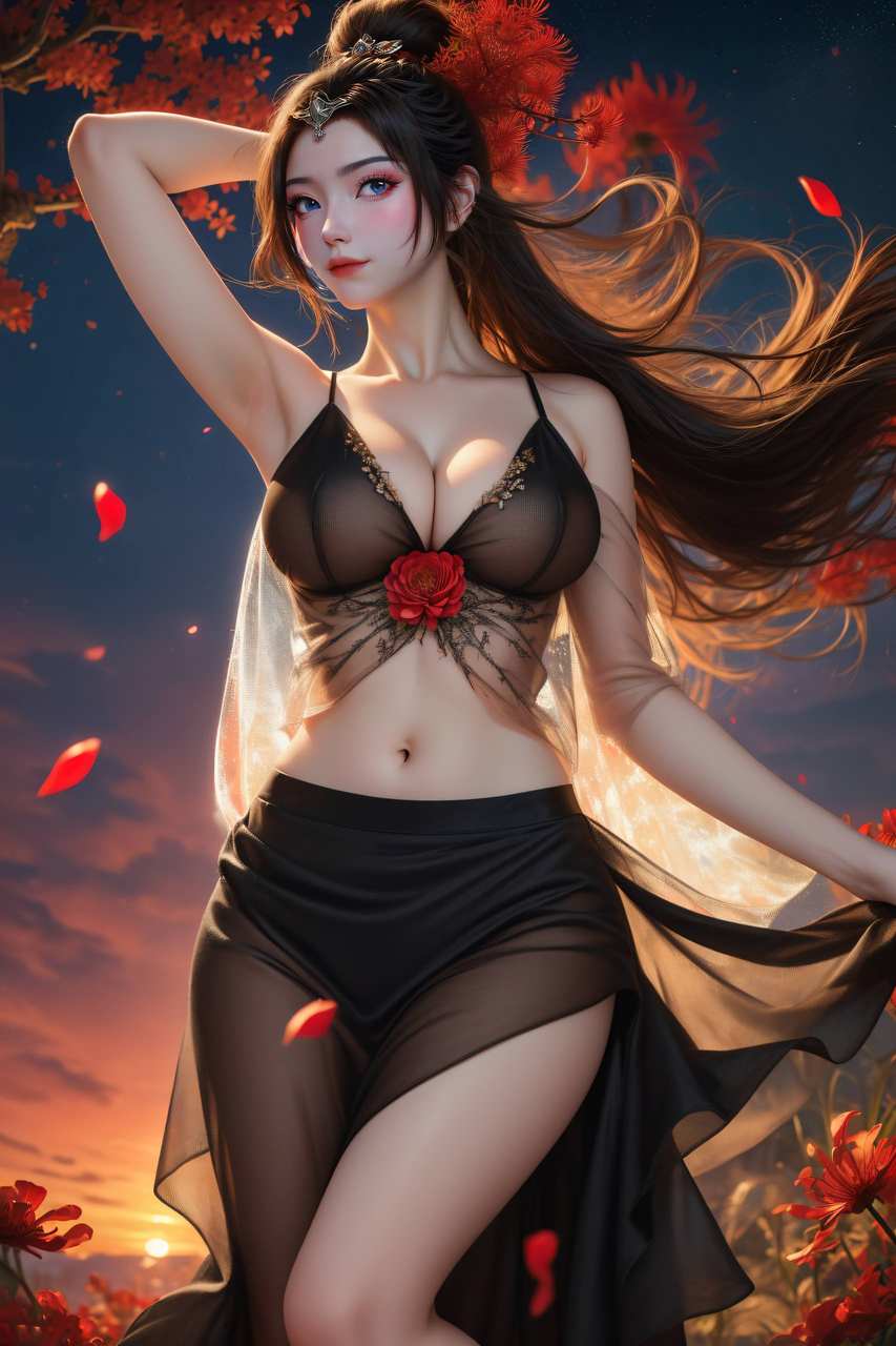 ai绘画壁纸:元瑶丝滑又绝美！