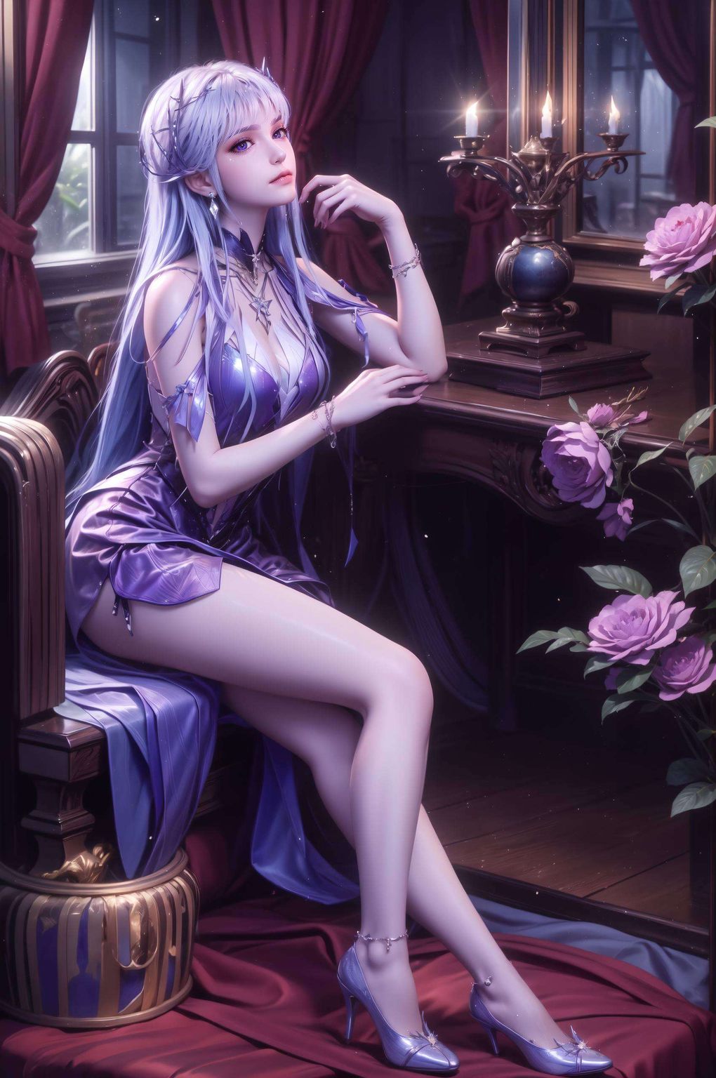 AI创作动漫壁纸集——古香古色圣采儿妈妈Win10动态壁纸 AI创作动漫壁纸集——古香古色圣采儿妈妈Win10动态壁纸