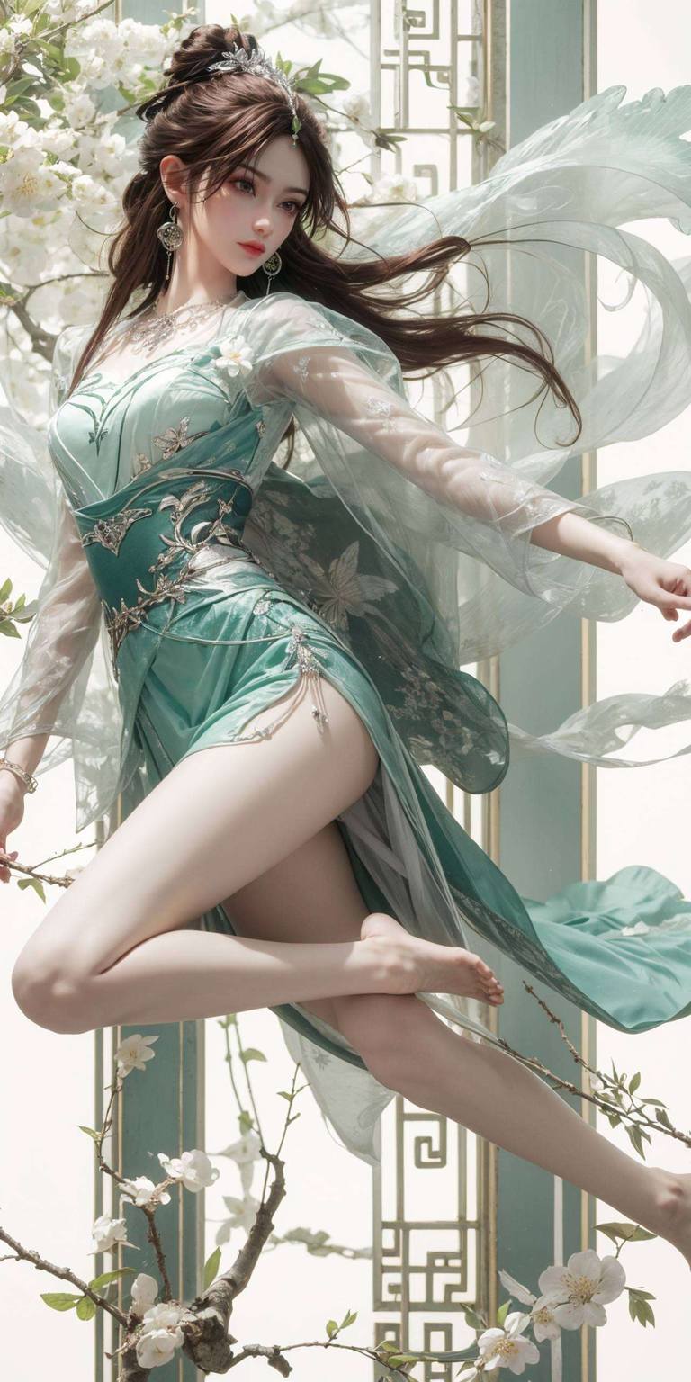 冰叶倾仙AI绘画壁纸：免费下载安卓宽屏，打造个性化壁纸盛宴