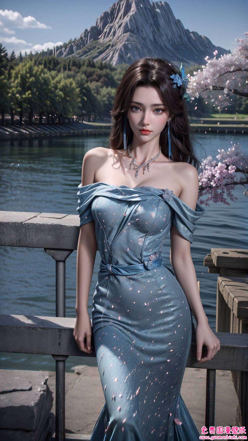 云韵往左看的高清壁纸——AI生成壁纸AIGC免费下载，PC炫彩壁纸集锦