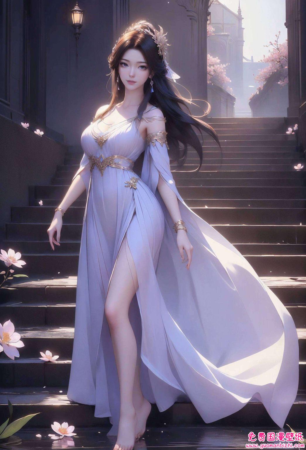 AI创造免费壁纸集：小紫灵4k超清，iPad桌面主题必备