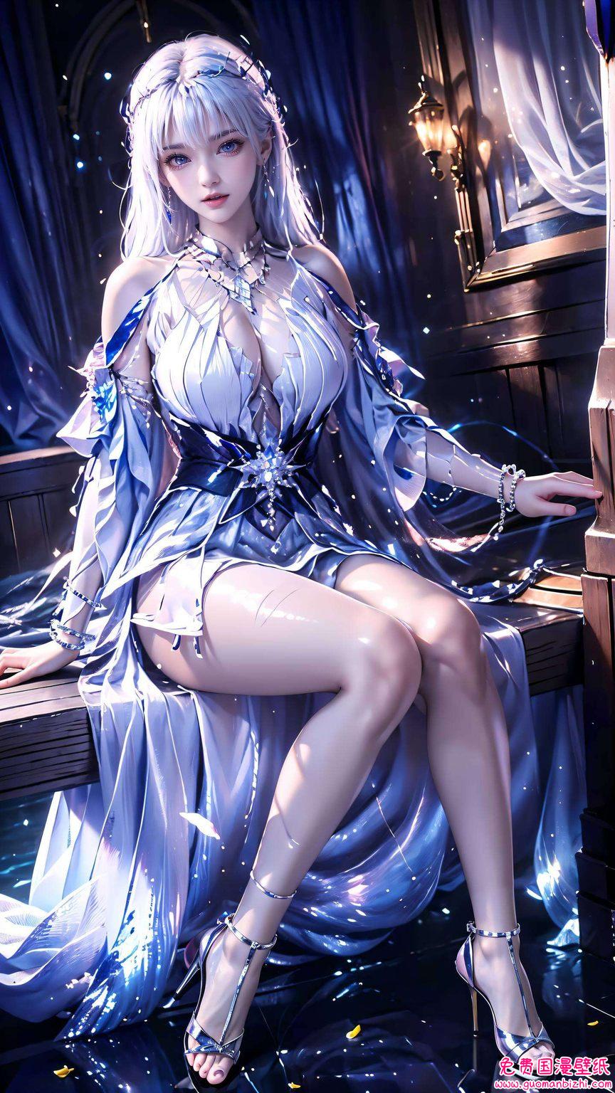 圣采儿高清无水印：AI壁纸素材，护眼壁纸，Win10壁纸，漫画壁纸集锦