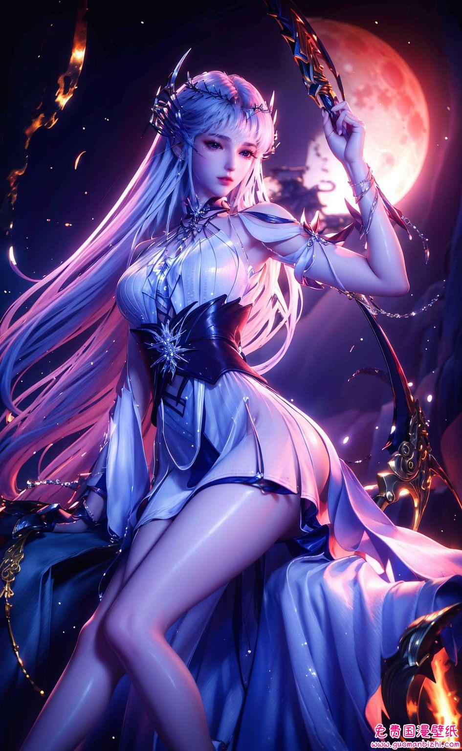 龙皓晨圣采儿AI创造开门壁纸，免费IPAD桌面圣光壁纸包