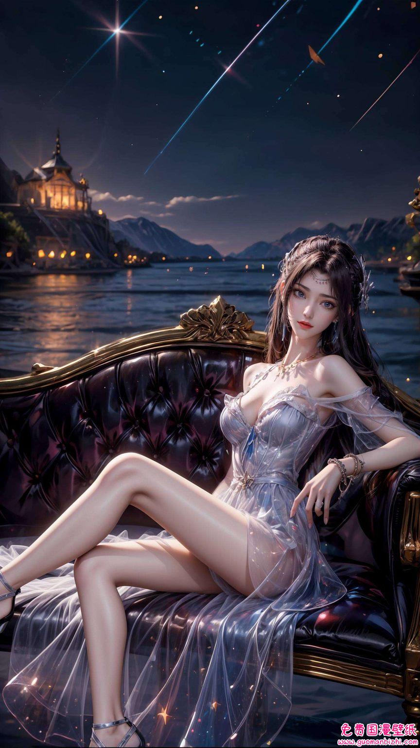 高清黑袍云韵图片，AI生成壁纸AIGC，护眼壁纸手机潮图壁纸精选集。