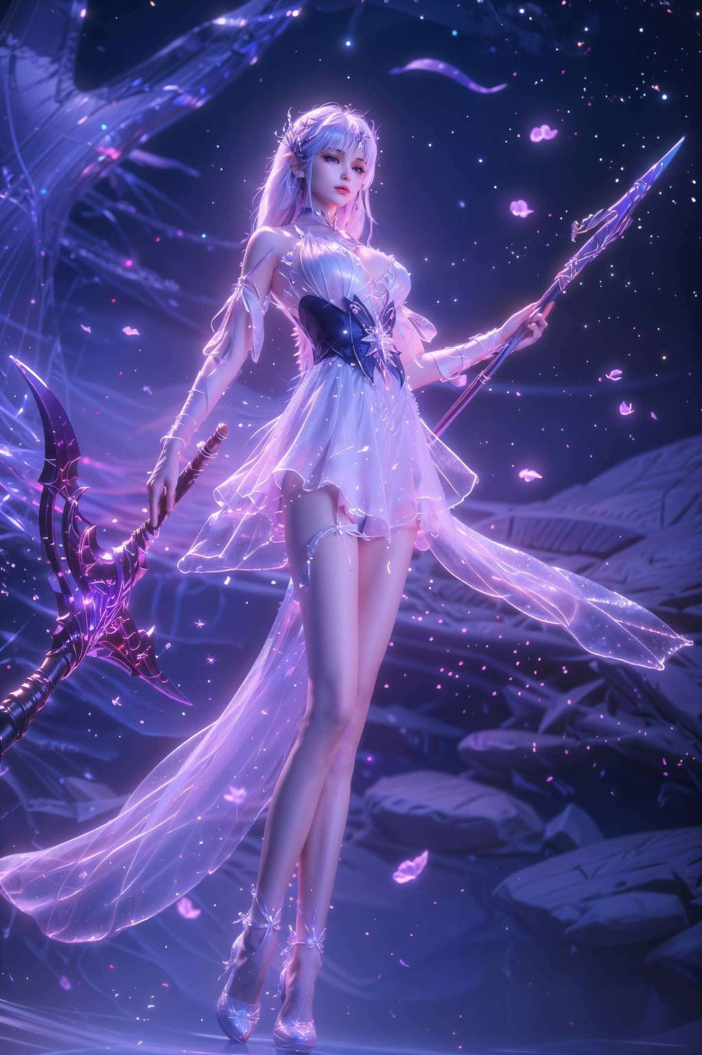 AI图片模型精细渲染，圣采儿壁纸37集角色PC锁屏高清壁纸集